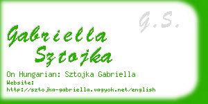 gabriella sztojka business card